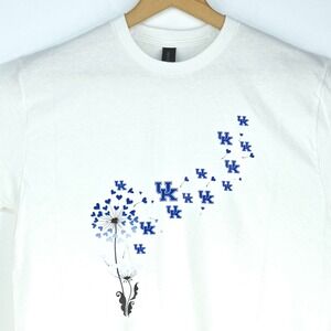 University of Kentucky Wildcats Dandelion Logo T-Shirt Womens Medium Athleisure